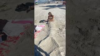 MY SISTER BECAME A MERMAID ON THE BEACH #millenaemanumaia