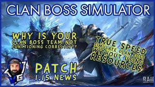 Raid Shadow Legends Clan Boss Simulator % Patch 1.15 News