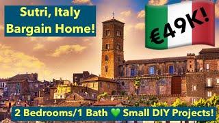 €49,000 2 Bed/ 1 Bath Apt in Sutri, Italy. 50 mins from Rome! Discover a New City with BradsWorld!