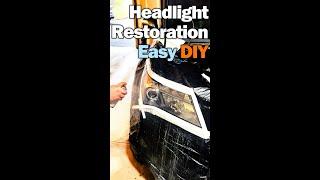 The BEST Way to Restore Headlights - Permanent Results - Like New Again #detailing #restoration