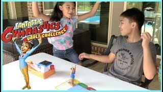 Fantastic Gymnastics Game VAULT CHALLENGE + Surprise Disney Toy | Toys Academy