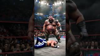 GIANTS wrestle heavyweights in the ring