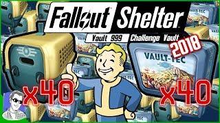 40 Lunchboxes And 40 Pet Carriers Mega Unboxing Fallout Shelter Legendaries