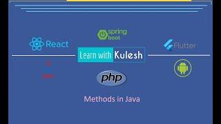 Methods In Java Lesson