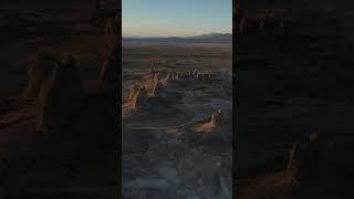 Trona Pinnacles - Camping at Sunset - Drone footage - California