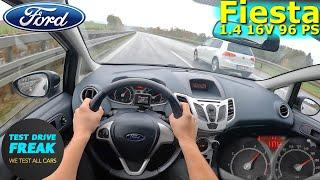 2010 Ford Fiesta 1.4 16V 96 PS TOP SPEED GERMAN AUTOBAHN DRIVE POV