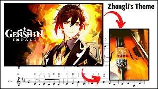 Genshin Impact Violin Tutorial (easy) - Rex Incognito