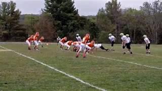 Trevor Dima #34 10-11-2017 Blocking !!!!  Kid stumbles for 5 yards!