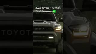 2025 Toyota 4Runner Finals Revealed