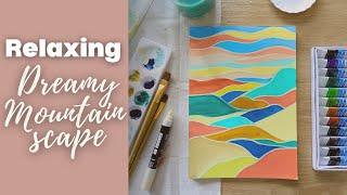 Calming Painting idea to help with stress and anxiety - Easy painting idea