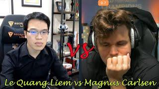 SUPER DRAMATIC!! Magnus Carlsen vs Le Quang Liem || Chess Tour Finals 2022 - R5 - G7