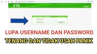 modem zte f609 lupa password admin