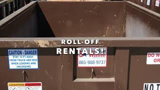 Roll-off Waste Containers and Dumpsters Rentals in EAST TENNESSEE. Bulk trash hauling services.