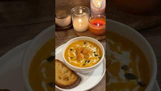 Let’s make butternut squash soup with shrimp ️ #soup #souprecipe #recipe