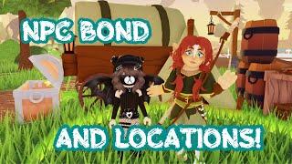 NPC BOND AND LOCATIONS (HORSE LIFE)