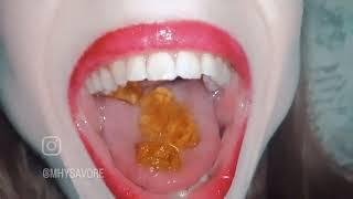 red lips mouth gummy bear vore