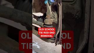 Tie Rod End Removal. Old school.#tierodend #carrepair #carmaintenance #howtofix