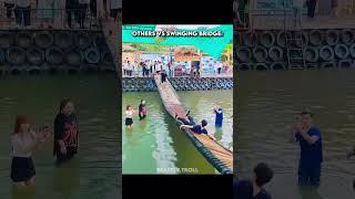 Swinging Bridge Challenge is Crazy