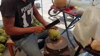 street food coconut...