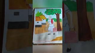 Drawing️Done By Sister  #youtubeshorts #shorts#ytshorts #painting #shortsrimpa97