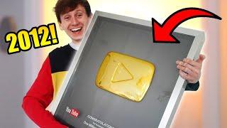 I got the RAREST Youtube Play Button in Existence! (REAL GOLD)