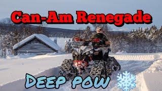 Can-Am Renegade Apache Backcountry - Deep snow