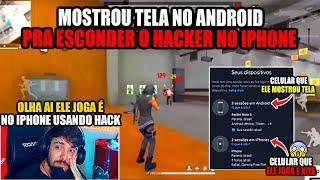 ESSSE CARA TENTOU ENGANAR O WEED MOSTRANDO TELA NO ANDROID MAS FOI PEGO JOGANDO NO IPHONE COM HACKER