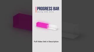 3d Progress Bar using CSS #code #javascript #css #progressbar