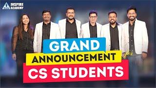 GRAND ANNOUNCEMENT FOR CS STUDENT | BY TEAM INSPIRE