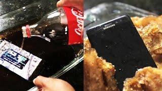 Samsung Note 7 Coke Freeze Test . Will It Work?