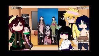 kamaboko squad react themselves/nezuko+ nezuko as emma /look at the description