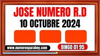 NÚMEROS PARA HOY JUEVES 10 DE OCTUBRE DE 2024 - BINGO 01 95