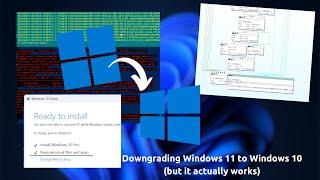 Downgrading Windows 11 to Windows 10