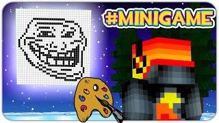 #1 НАРИСУЙ-КА МНЕ... ТРОЛЛЯ В МАЙНКРАФТ? PIXEL PAINTERS MINIGAME! ТРОЛЛИНГ РИСОВАНИЕ В MINECRAFT