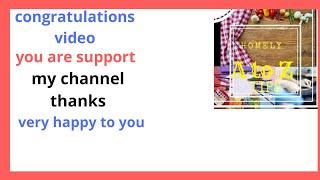 Congratulations video (2k) subscribers /thanks for my subscribers & views.