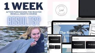 I bought THE ROADMAP course with MASTER RESELL RIGHTS and this is what happened after 1 WEEK!