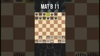 14 ферзей ЖЕСТЬ НА ДОСКЕ! мат в 11 ходов #shorts #шахматы #chess