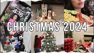 Decorate and Clean With me at 4:00am , Christmas 2024, Gym, Red light Therapy, GRWM, Messy VLOG