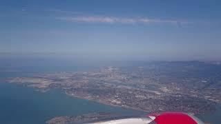 San Francisco Bay views from the plane