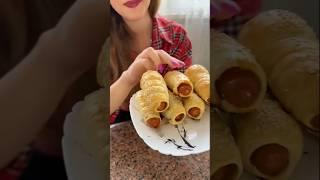 Сосиски в тісті #sausage #sausagebread #recipe #shortsvideo #shorts