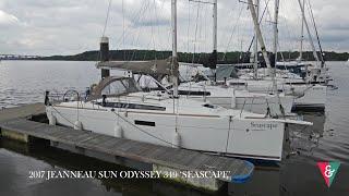 2017 JEANNEAU SUN ODYSSEY 349 - DRONE AND WALKTHROUGH VIDEO