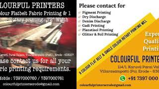 Flat Belt Printing Mill - ColourfulPrinters - Erode - HANKY / HAND KERCHEIF PRINTING - FABRICS PRINT