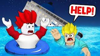 ESCAPE THE SINKING TITANIC SHIP IN ROBLOX 