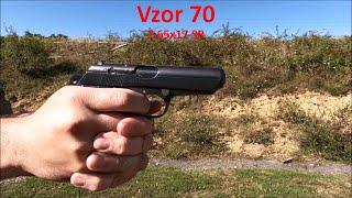 Vzor 70 pistol : at the shooting range with slow motion