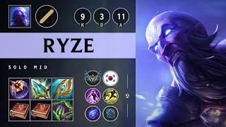 Ryze Mid vs Vladimir - KR Challenger Patch 25.09