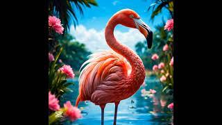 "Majestic Flamingos: The Secrets Behind Their Stunning Pink Feathers"#viralvideo #animals #tranding