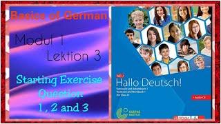 Exercises 1-3 | Hast Du Geswister? | Modul-1 Lektion-3 | German communication