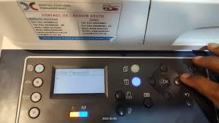 xerox 3325 Admin password and configuration report off by function