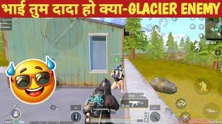 PRO DADA TEAMMATE RUSH-GLACIER ENEMY comedy|BGMI/PUBG video online gameplay MOMENTS CARTOON FREAK