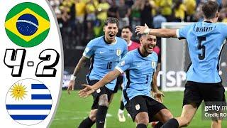 Brazil vs Uruguay Pen 4-2- All Goals & Highlights - Copa America 2024